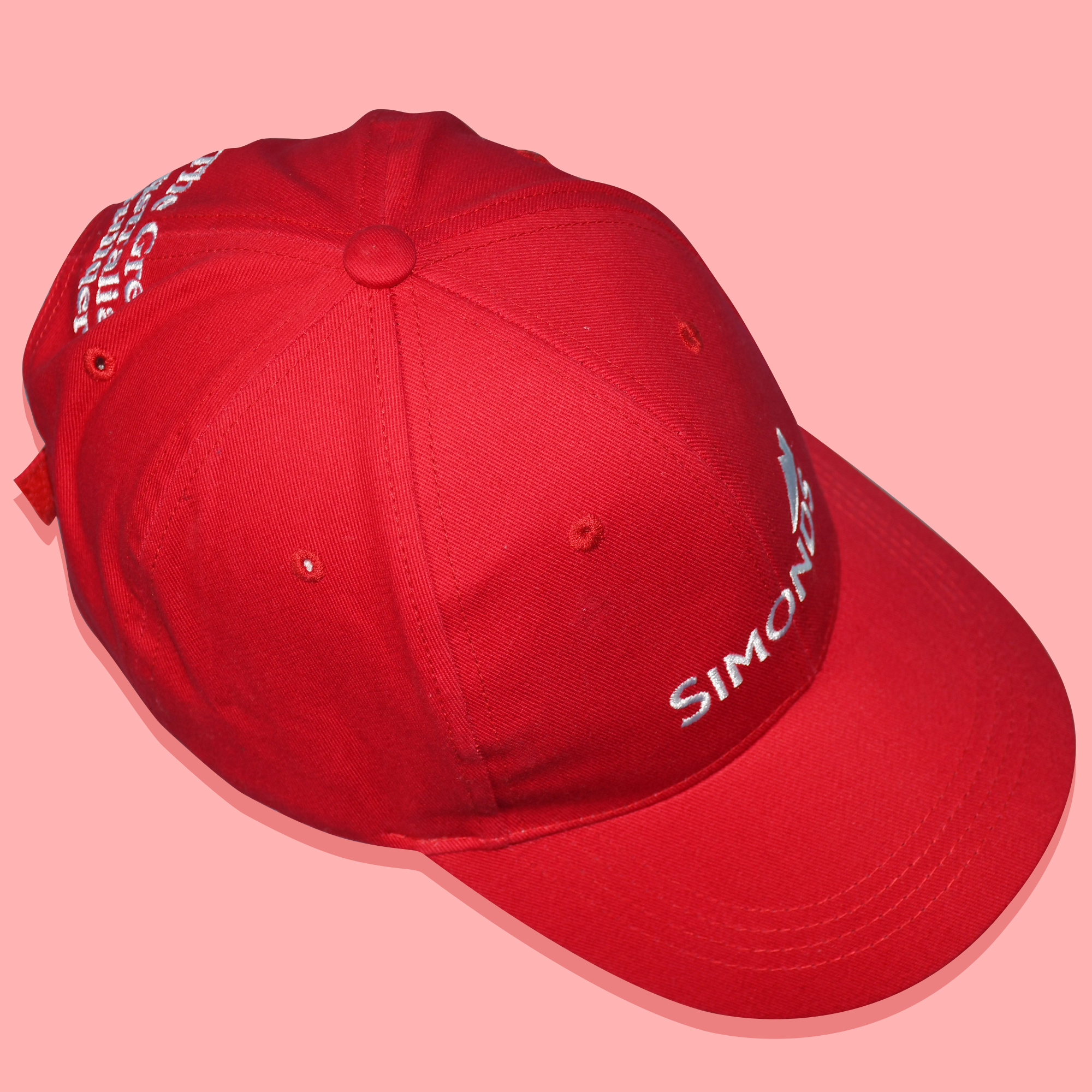 01_Simonds red cap Basic Cotton Dad Cap