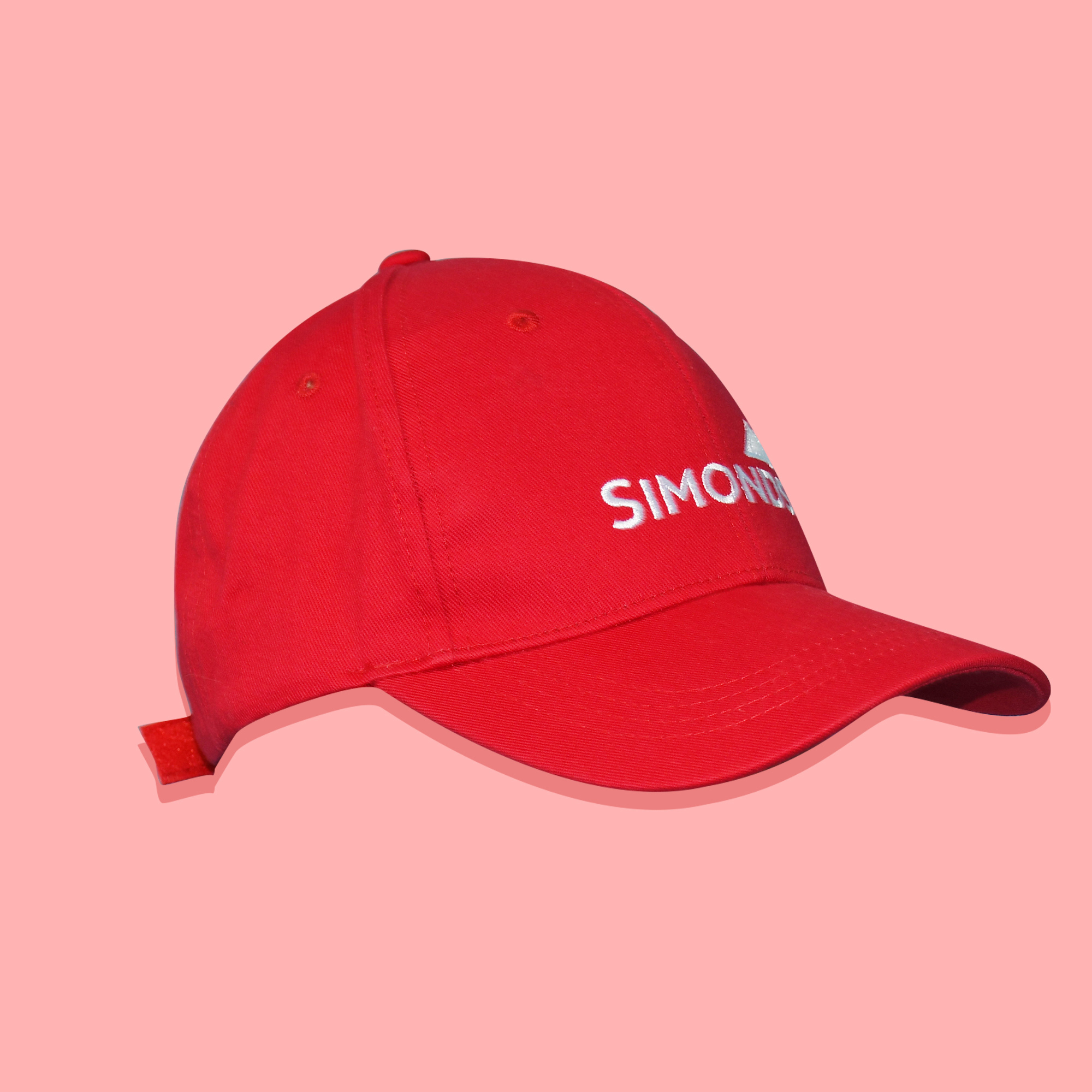 03_Simonds red cap Basic Cotton Dad Cap