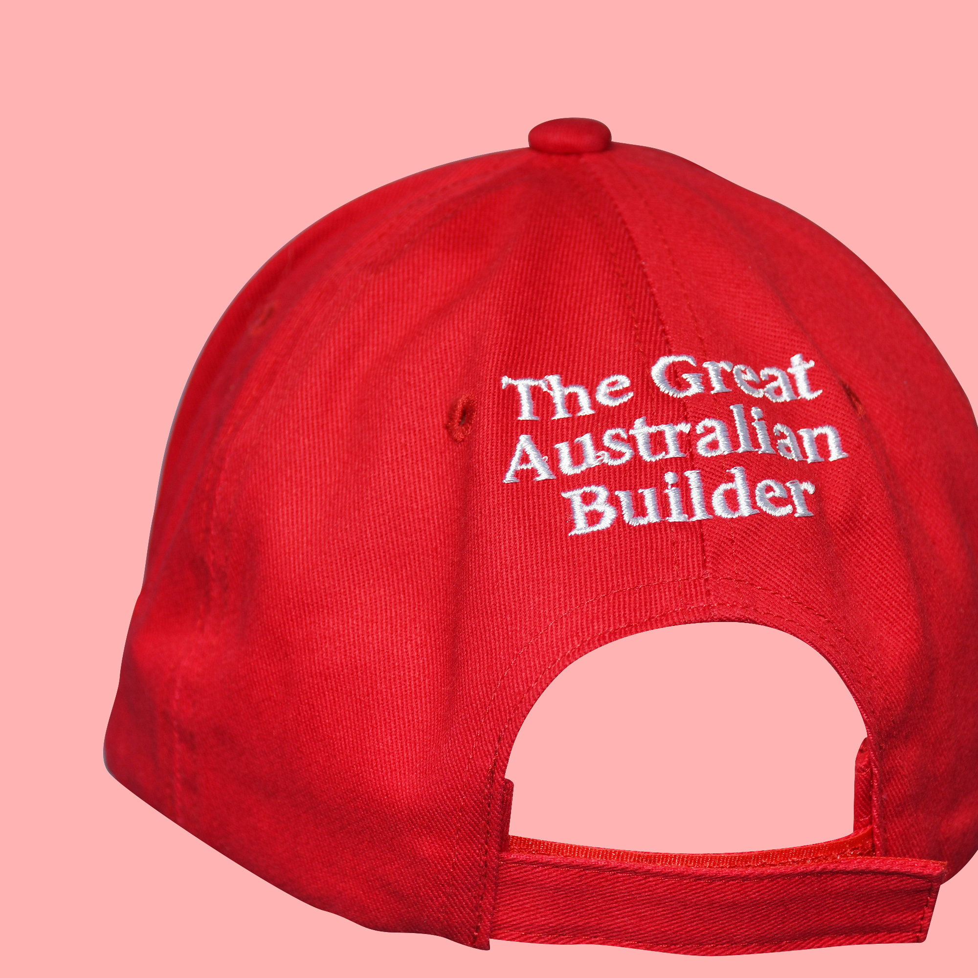 04_Simonds red cap Basic Cotton Dad Cap