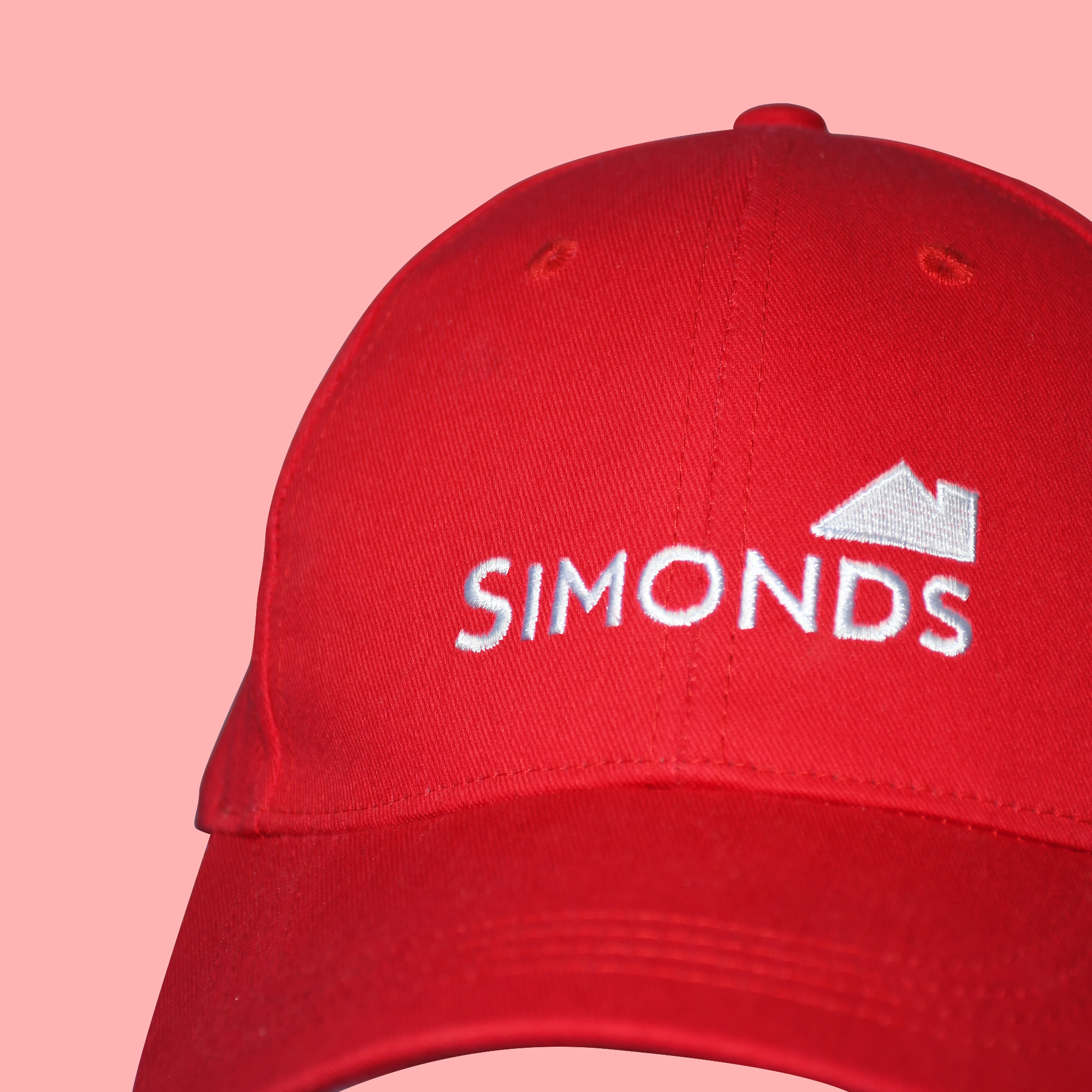 05_Simonds red cap Basic Cotton Dad Cap